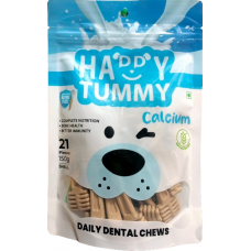 Happy Tummy Dog Treats Dental Chews Calcium 150 Gm